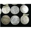 Image 3 : Lot of 9 silver dollars and 1 trade dollar- 1887 extra fine Philadelphia, 1897 made in Philadelphia,