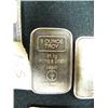Image 2 : Lot of: 5 brass tool tags from the Gastineau Mining Co. and two 1 oz. silver bars (3)