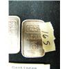 Image 3 : Lot of: 5 brass tool tags from the Gastineau Mining Co. and two 1 oz. silver bars (3)