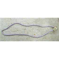 Red, white and blue 25" strand of trade beads (3)