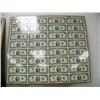 Image 1 : Uncut sheet of US 2 dollars bills federal reserve notes from 1995 (3)