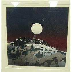 Brian Birdsall print of full moon over the Chugiak, 5 of 100 (3)