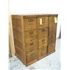 Image 2 : Matched set of 3 four drawer file cabinets- quarter sawn oak, ca. 1900 (107)