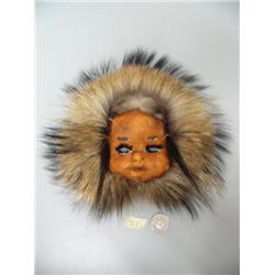 Skin mask with fur trim