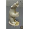 Image 1 : Carved ivory polar bear done by Roger Silook- 4-1/2" tall