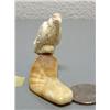 Image 2 : Carved ivory eagle mounted on fossilized ivory- 2" tall