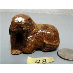 Walrus carved from bone- 2-1/4" and 1-5/8" tall