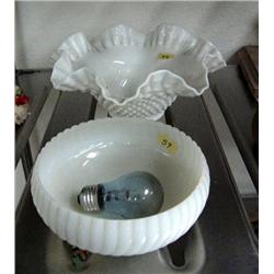 2 milk glass bowls (99)