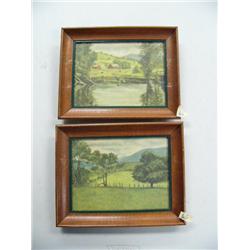 2 small prints of country scenes (99)