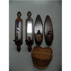 Lot of wood candle sticks (99)