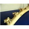Image 4 : 19" white ivory walrus tusk with dog sled team- five dogs and man is 4" tall, ca. 1959 (3)