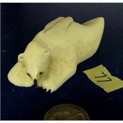 3-1/4" crawling polar bear with baleen nose done by Mangoopaghok (3)