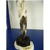Image 4 : 11" fossilized ivory group of 3 eagles (3)