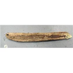 12-1/2" fossilized ivory sled runner (3)