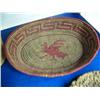 Image 11 : Very interesting lot of: 6 baskets, whale vertebrae, ivory chunk necklace, 11-1/2" cast totem, 5-1/2
