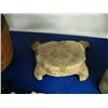 Image 5 : Very interesting lot of: 6 baskets, whale vertebrae, ivory chunk necklace, 11-1/2" cast totem, 5-1/2
