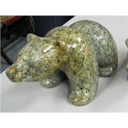 CHOICE on 2: 9-1/2" soapstone walking bear by Michael Scott