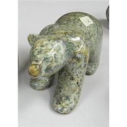 CHOICE on 2: 9-1/2" soapstone walking bear by Michael Scott