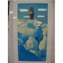 CHOICE on 5 signed and numbered Fred Machetanz prints: "Whaling Look Out", 303 of 950, 32-1/4" x 16"
