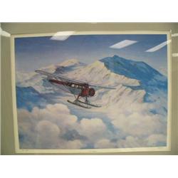 CHOICE on 5 airplane prints 3 of 30 artist proof, Kremen: "New Heights"- matted and shrink wrapped (