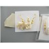Image 2 : Lot of 3 pairs of carved ivory earrings made by R. B. Kokuluk- musk ox, salmon, polar bear