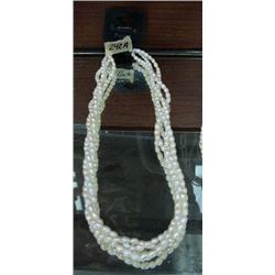 CHOICE on 3 mutli-strand genuine pearl necklaces