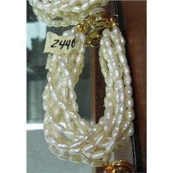 CHOICE on 3 multi-strand genuine pearl bracelets
