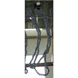 CHOICE on 4 multi-strand genuine pearl long necklaces