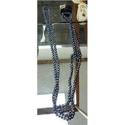 CHOICE on 4 multi-strand genuine pearl long necklaces
