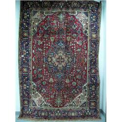 Persian rug #36090- Tabriz, 9' 8" x 6' 6"- estimated retail value $3,726 (8888)