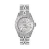 Image 2 : Rolex Ladies Quickset 18K White Gold Diamond Bezel Datejust Watch With Rolex Box