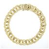 Image 1 : Vintage 14K Yellow Gold 6" Double Loop Open Ring Link Charm Chain Bracelet