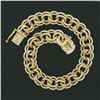 Image 3 : Vintage 14K Yellow Gold 6" Double Loop Open Ring Link Charm Chain Bracelet