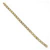 Image 7 : Estate 14K Yellow Gold Smooth Polished "X" Diamond Link Line Stackable Bracelet