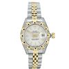 Image 2 : Rolex Ladies Sapphire Quickset 2Tone 18K Diamond Datejust With Rolex Box