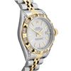 Image 3 : Rolex Ladies Sapphire Quickset 2Tone 18K Diamond Datejust With Rolex Box