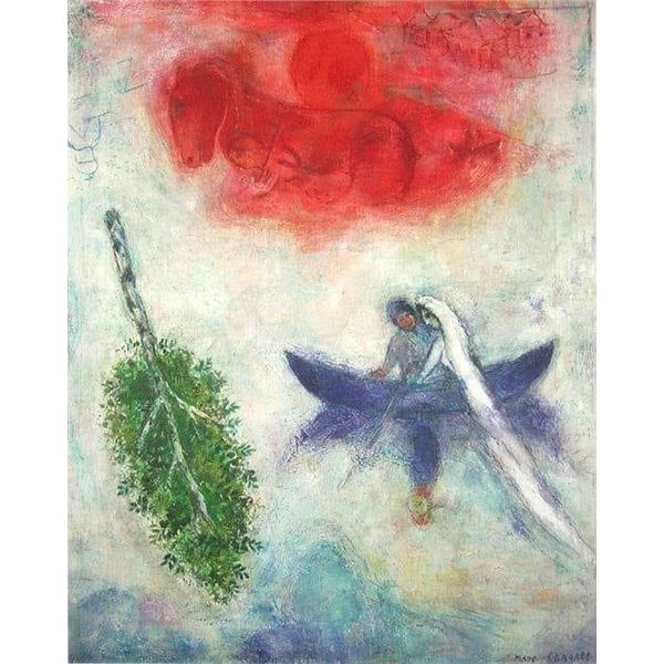 La Barque by Chagall, Marc