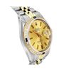 Image 3 : Rolex Mens 2T 18K Yellow Gold Diamond And Sapphire Bezel Datejust With Rolex Box