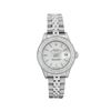 Image 2 : Rolex Ladies Quickset Sapphire Stainless Steel Silver Dial Diamond Bezel Date Wa