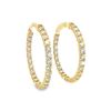 Image 1 : 4.43 ctw Diamond Hoop Earrings - 14KT Yellow Gold