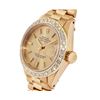 Image 3 : Rolex Ladies Quickset 18K Yellow Gold Diamond Bezel President 26MM