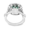 Image 3 : 5.00 ctw Emerald and 1.06 ctw Diamond Ring - 14KT White Gold