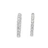 Image 2 : 6.30 ctw Diamond Hoop Earrings - 14KT White Gold