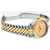 Image 9 : Rolex Mens 2T 18K Yellow Gold And Steel Champagne Index Datejust With Hidden Cla