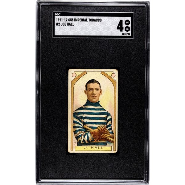 1911-12 C55 Imperial Tobacco #2 Joe Hall RC (SGC 4)