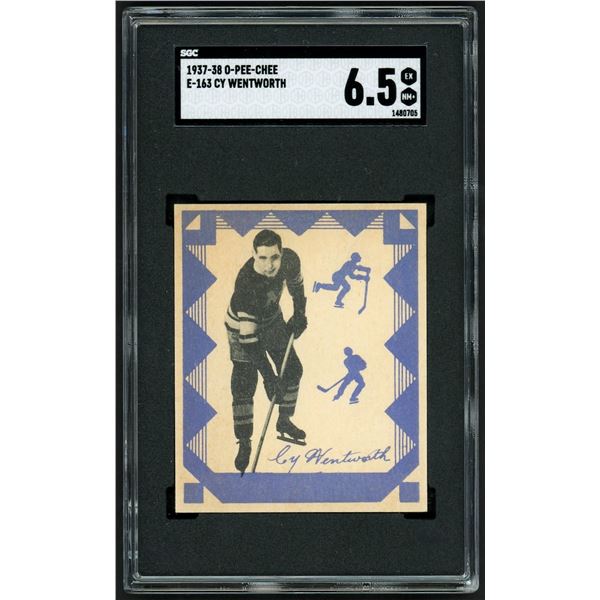 1937-38 O-Pee-Chee #E-163 Cy Wentworth (SGC 6.5)