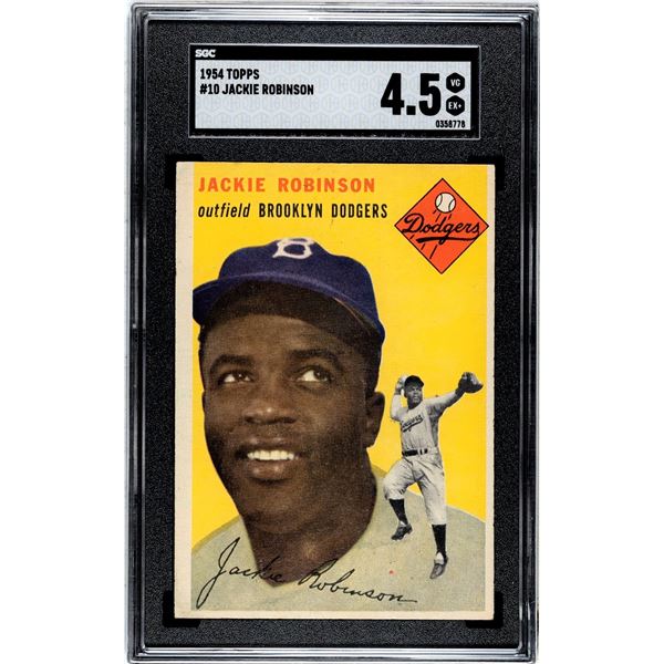 1954 Topps #10 Jackie Robinson (SGC 4.5)