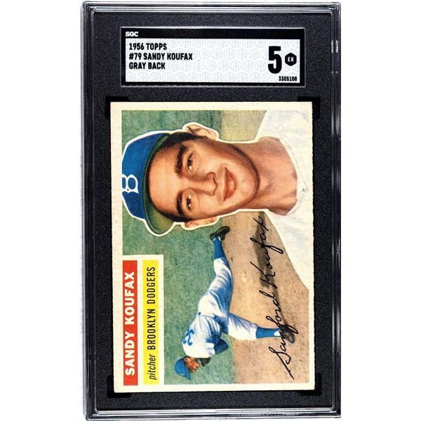 1956 Topps #79 Sandy Koufax (SGC 5)
