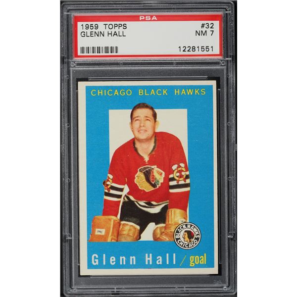 1959-60 Topps #32 Glenn Hall (PSA 7)