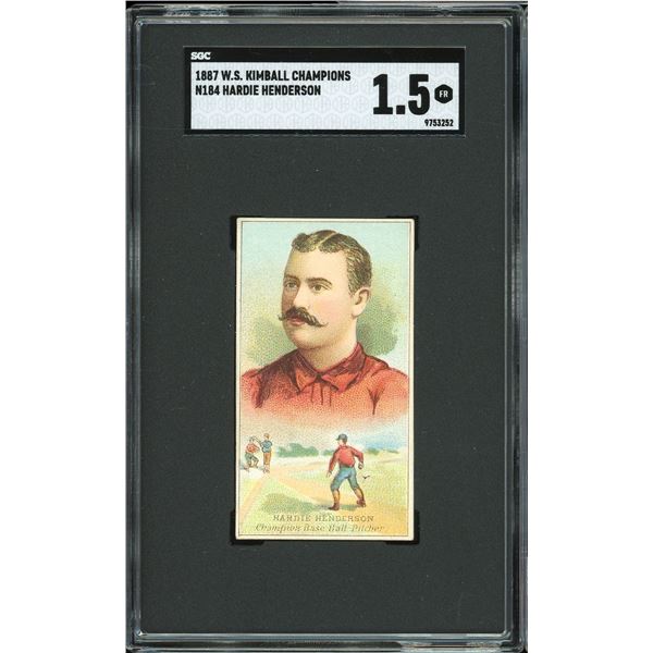 1887 N184 Kimball #19 Hardie Henderson (SGC 1.5)